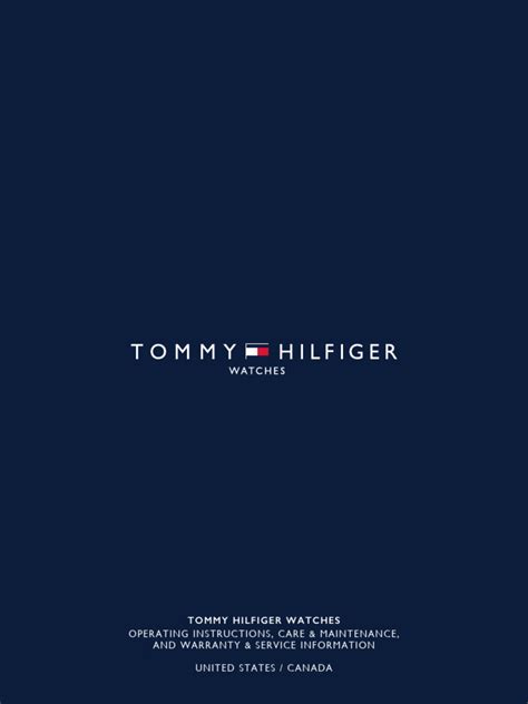 tommy hilfiger watch manual pdf.